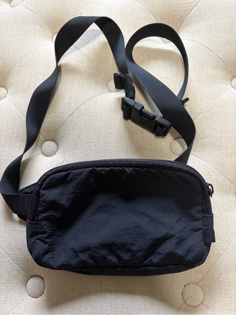 Lululemon Black Crinkle Everywhere Belt Bag
